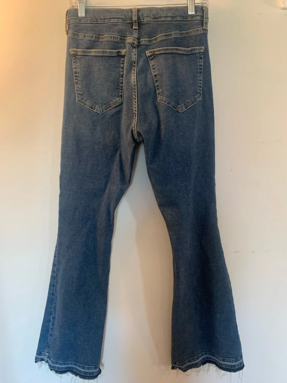 Topshop Moto Jamie Flare Jeans Size 32 Length 30 Retro Denim Chic festival jeans
